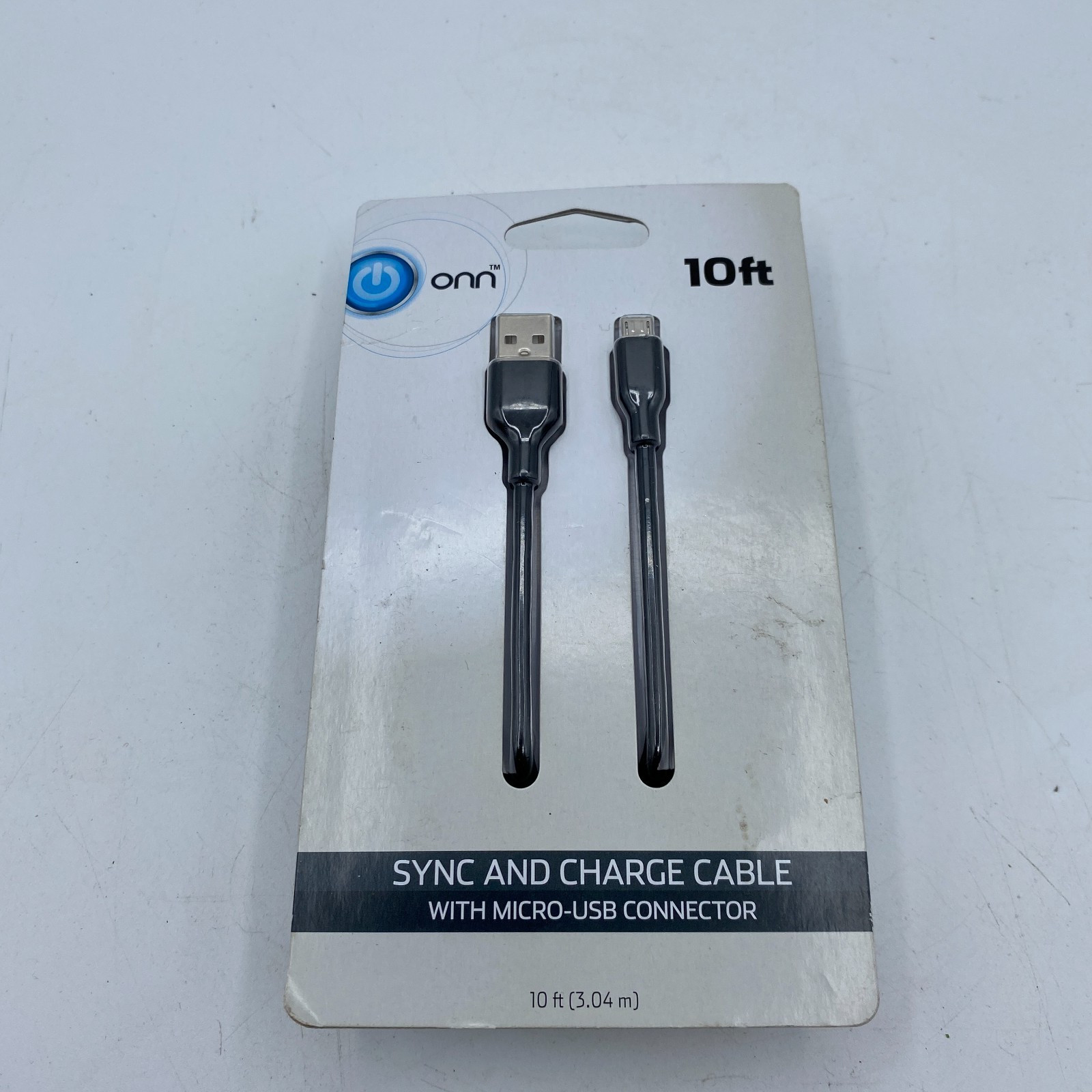 Onn 10ft Micro USB Sync and Charge Cable for Samsung Sony LG Motorola Tablet New