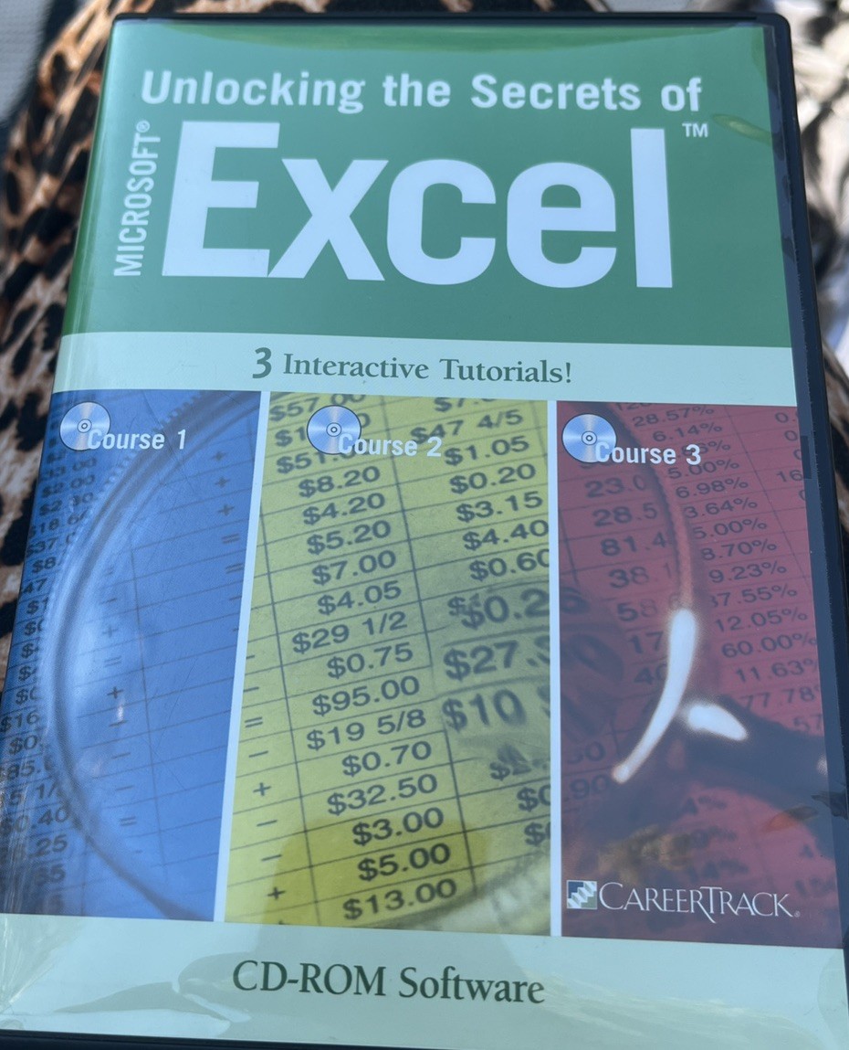 Unlocking The Secrets Of Microsoft Excel 3 Interactive Tutorials CD Rom