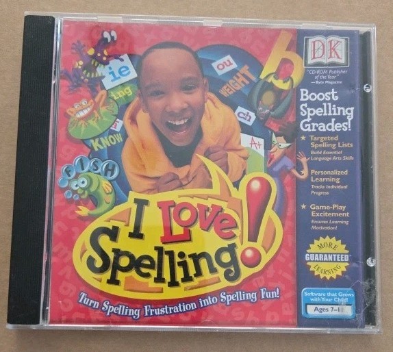 DK INTERACTIVE SET - I Love Spelling, Science & Math - WIN XP/MAC - VERY GOOD 