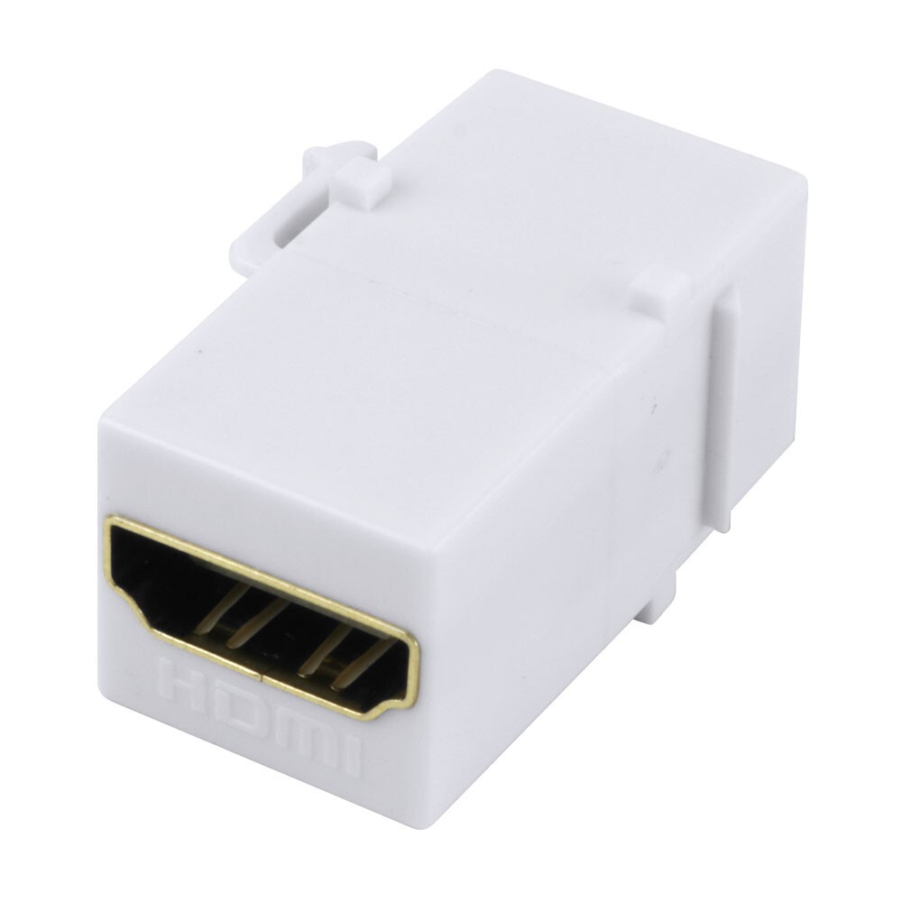 Construct Pro HDMI Keystone Jack Pass-Through Insert (White)