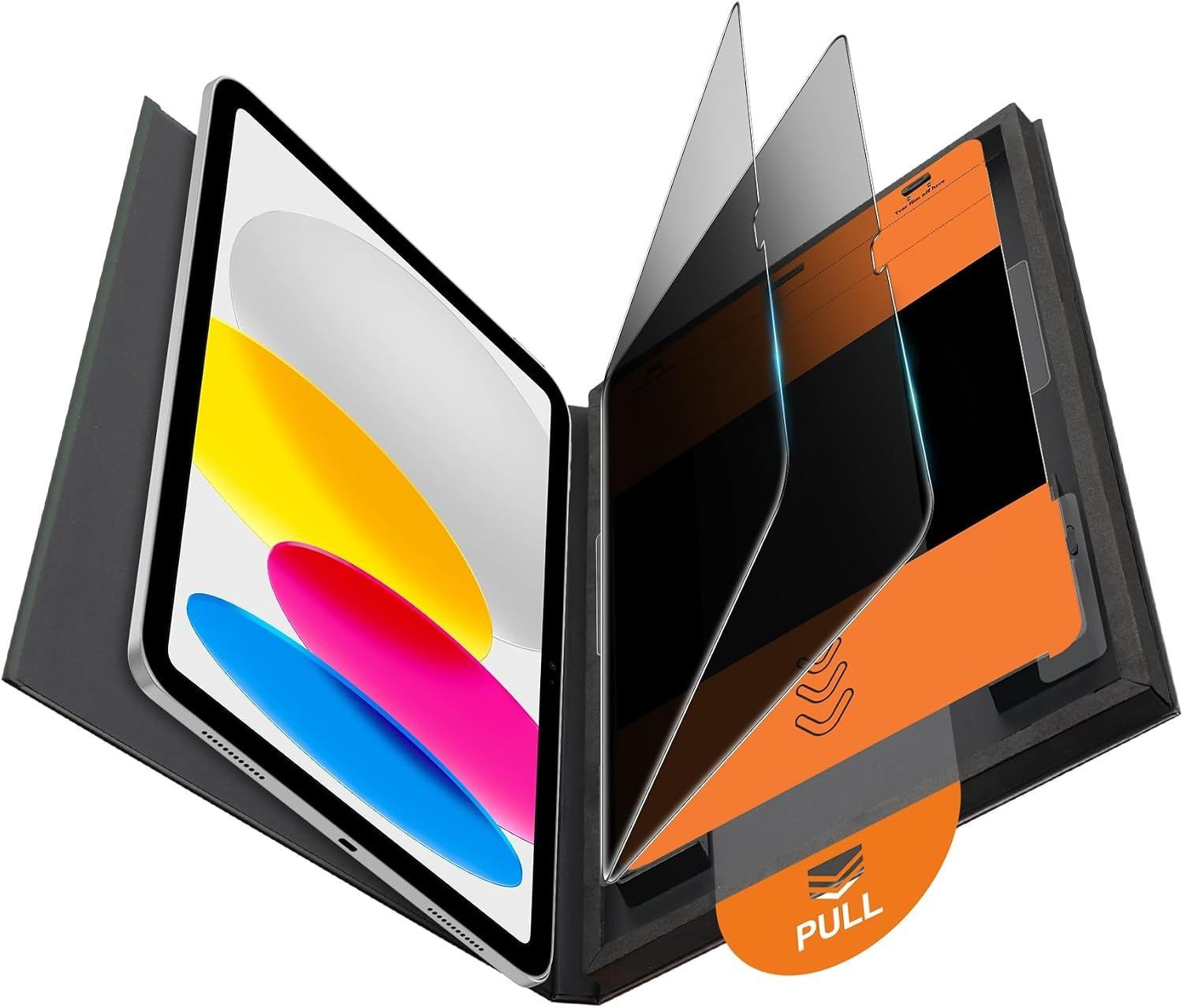 2 Pack Anti-Spy Tempered Glass Privacy Screen Protectors for iPad A16 11th/10th