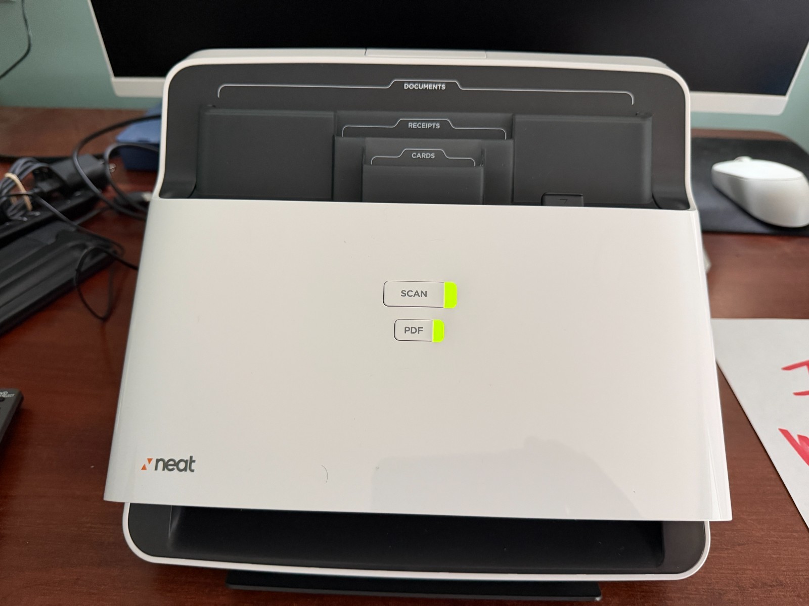 NeatDesk ND-1000 Desktop Scanner ADF Duplex Open Box Tested + PSU
