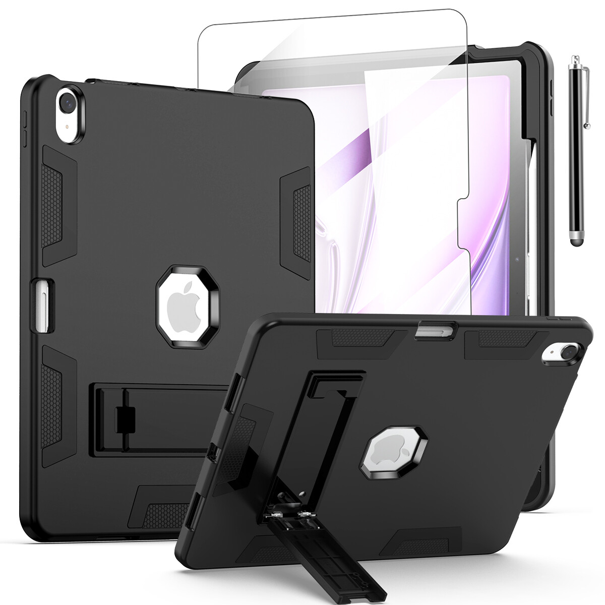 For iPad Air M2 13 inch Case Hybrid Protective Shockproof Heavy Duty Stand Cover