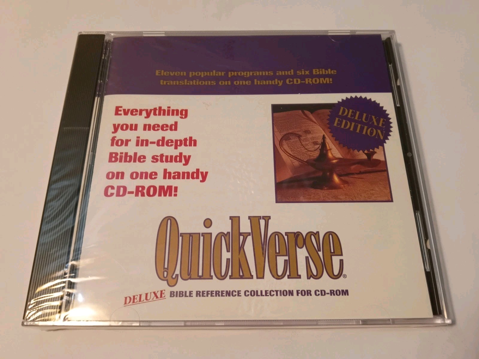 Quick Verse DELUXE Bible Reference Collection for Windows PC IBM Win 3.1 NEW