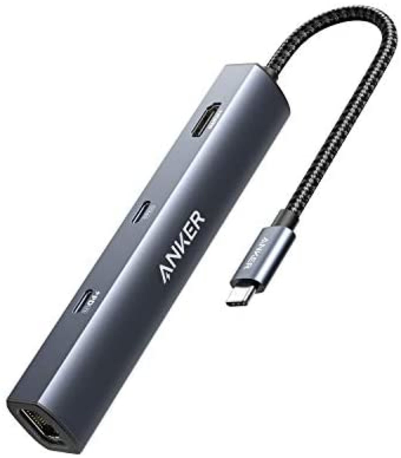 Anker Power Expand 6-in-1 USB-C PD Ethernet Hub PD 65W USB-C Port 4K HDMI Port