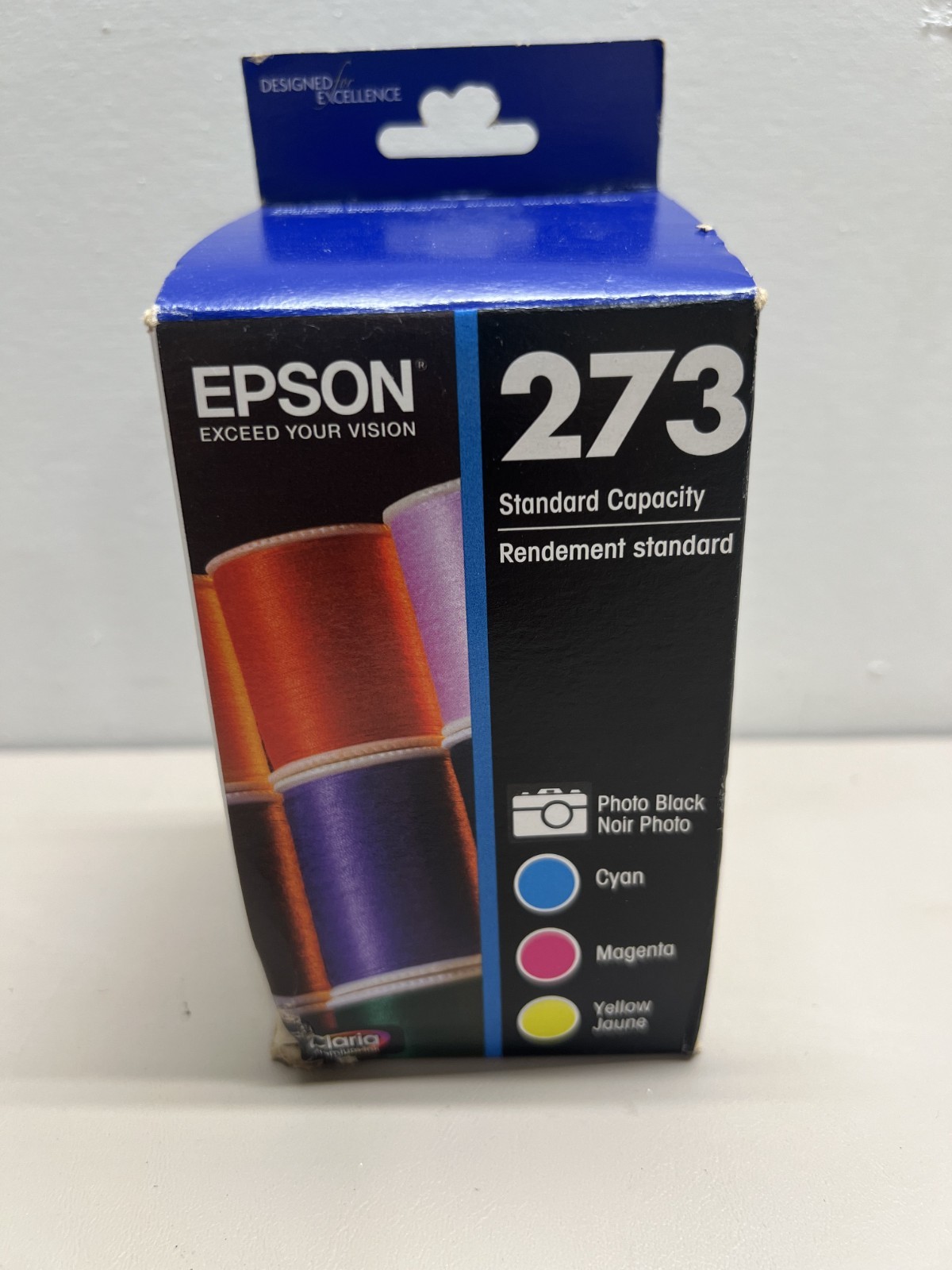 Epson 273 (T273520) Color Ink Cartridge - Cyan, Magenta, Yellow, Black