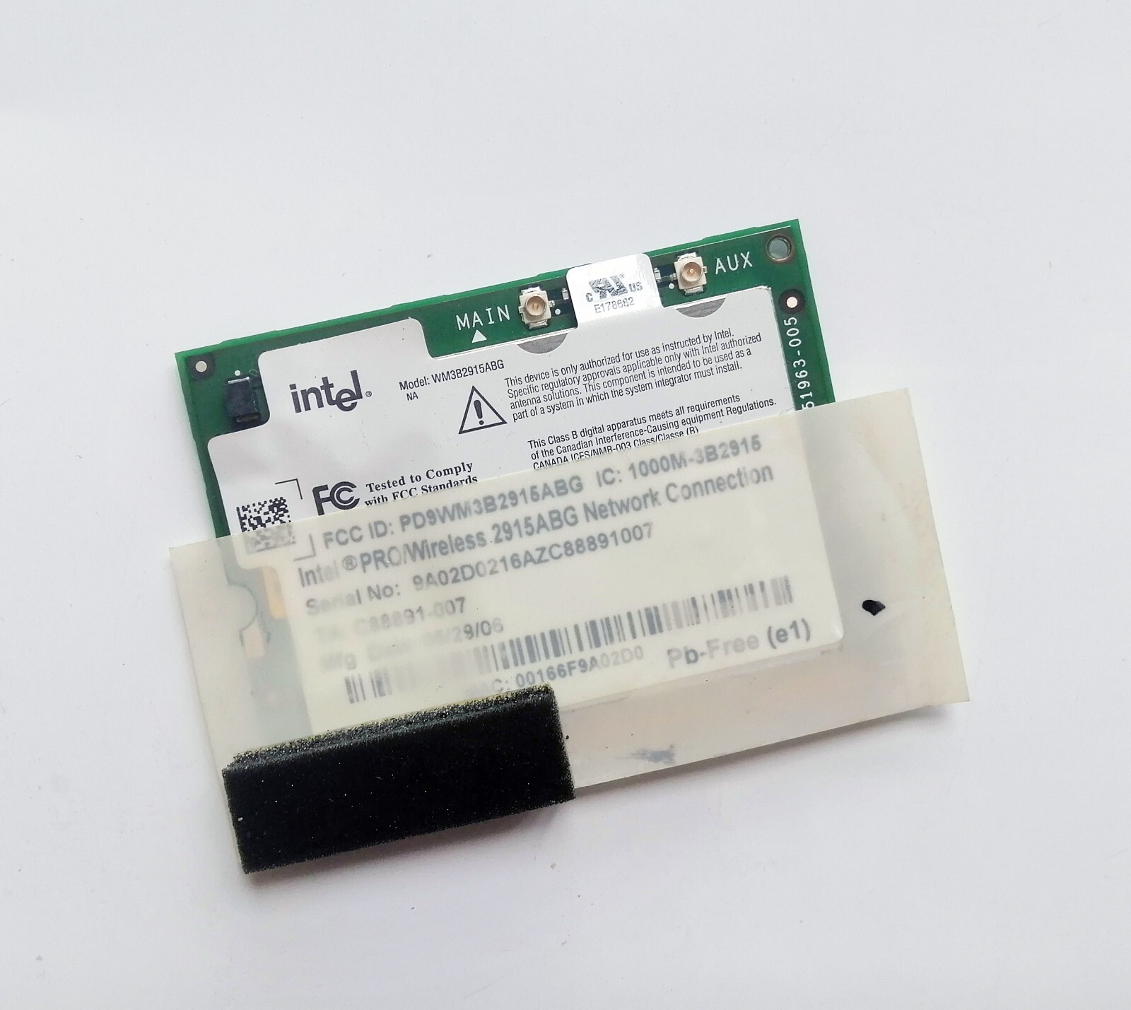 Intel PRO / Wireless 2915ABG MiniPCI WIFI Card Network Connection for CF-29