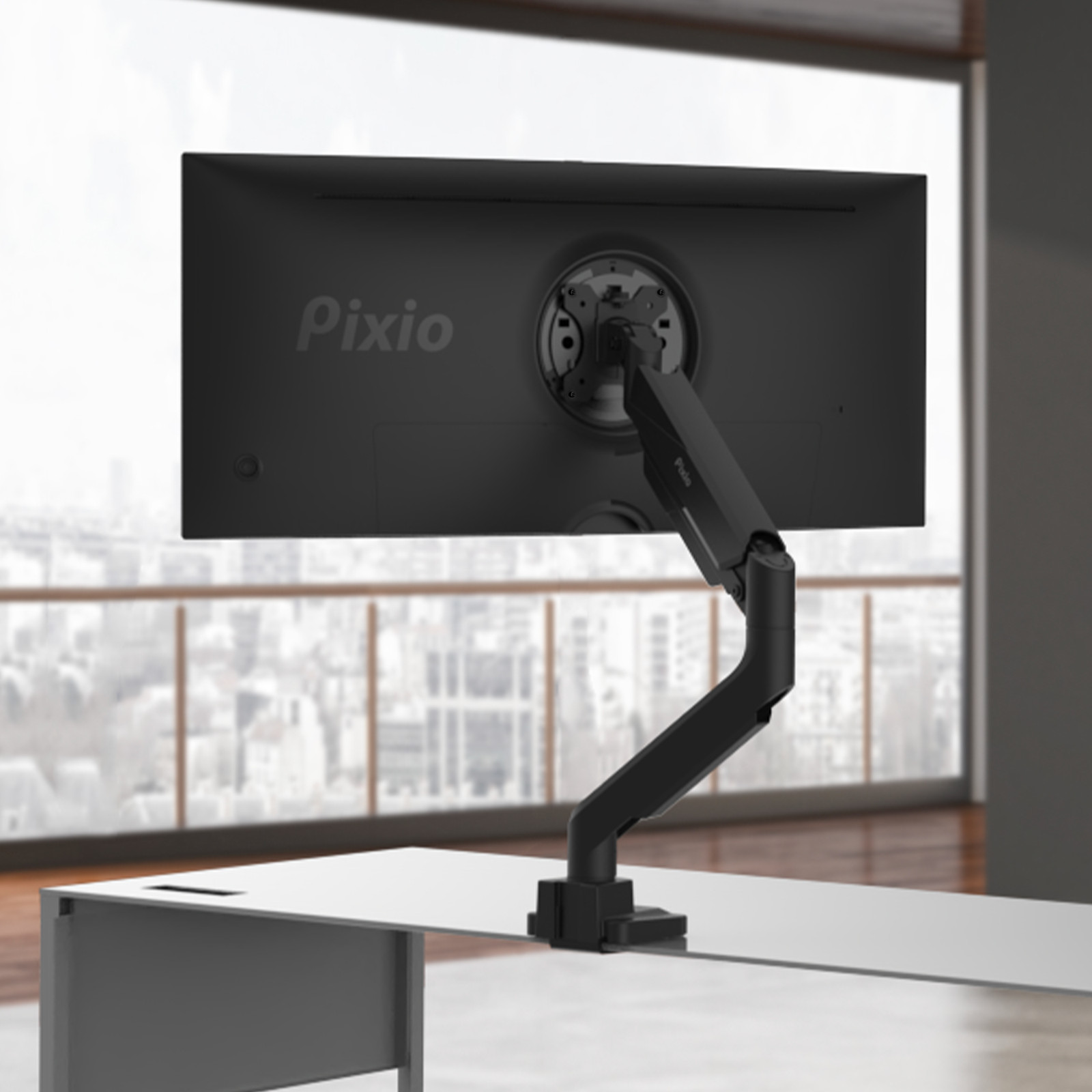Pixio PS2D Dual PS2S Single Heavy Duty Monitor Arms Desk Stand 75x75mm 100x100mm