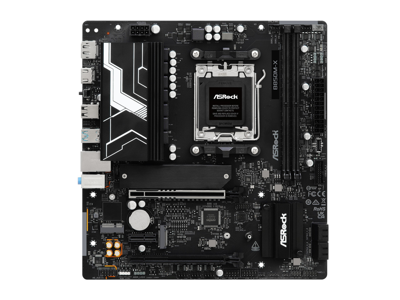 ASRock B850M-X R2.0 AM5 Micro-ATX Motherboard: AMD Ryzen 9000/8000/7000 Ready |