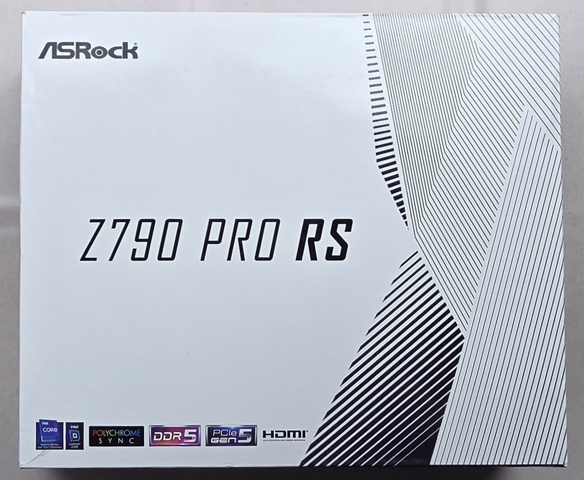 ASRock Z790 Pro RS LGA 1700 DDR5 PCIe 5.0 Hyper M.2 2.5G LAN ATX Motherboard