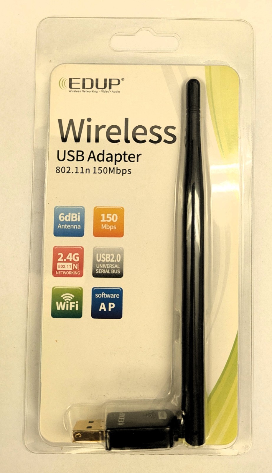 EDUP Wireless USB Adapter 150Mbps 802.11n WiFi Dongle EP-MS8551