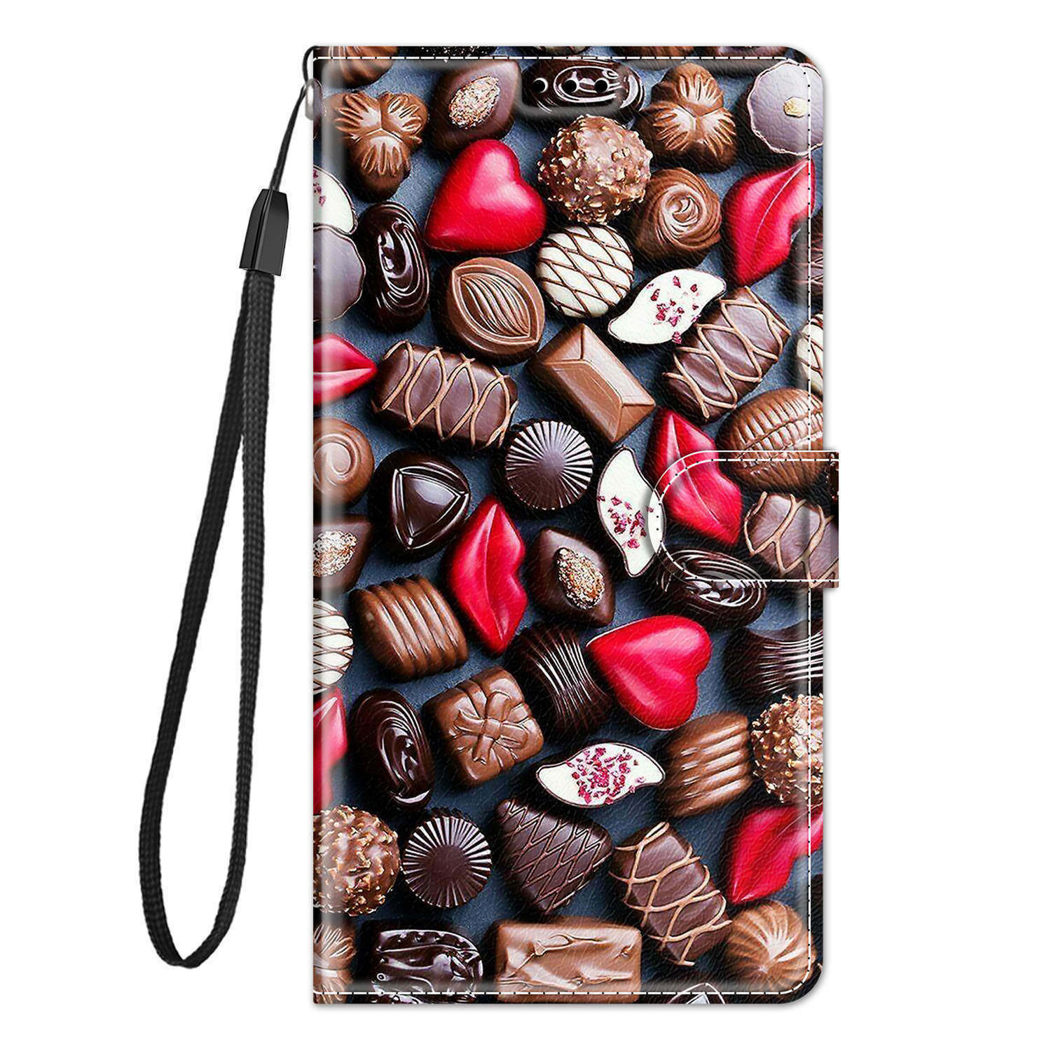 Cat Flower Wallet Cover Case For Google Pixel 9 8 7 6 9A 8A 7A 6A Alcatel 3L 1S