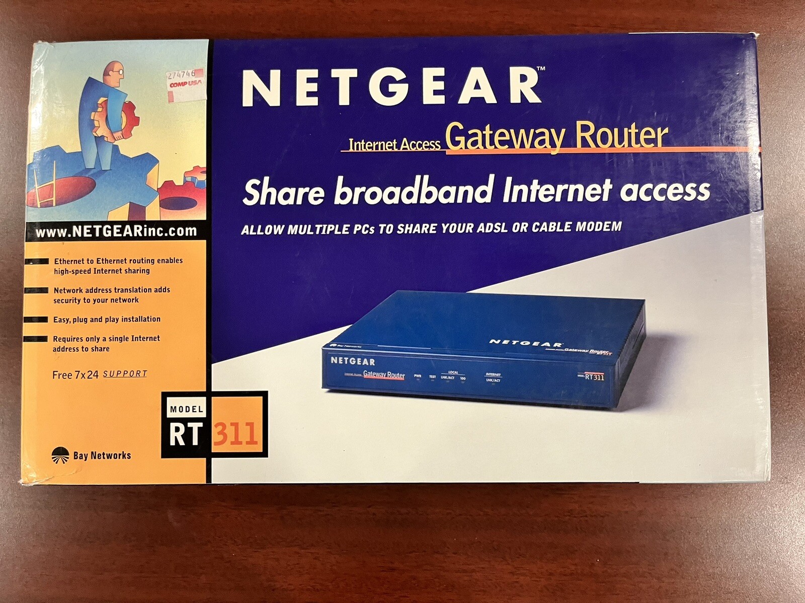 Netgear Gateway router  Share broadband Internet access