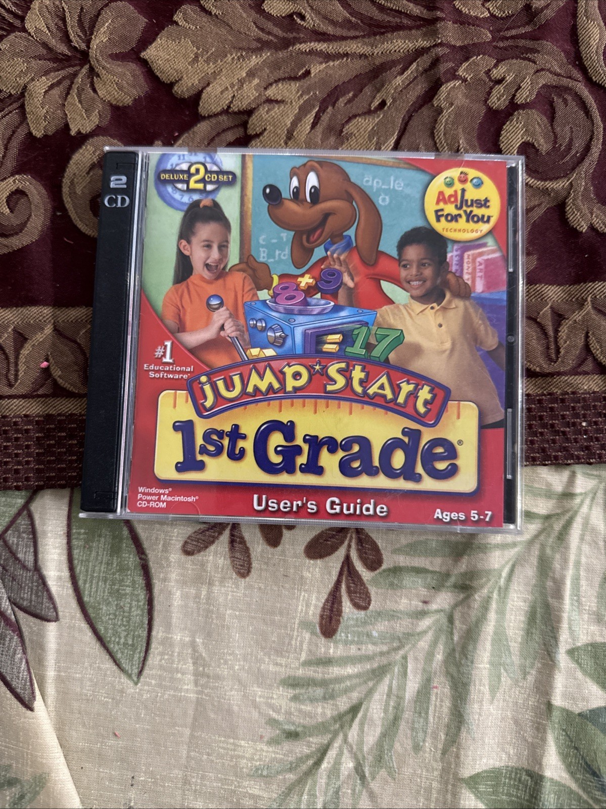 JumpStart 1st Grade 2.0 Deluxe 2-Disc PC CD learn money phonics reading math