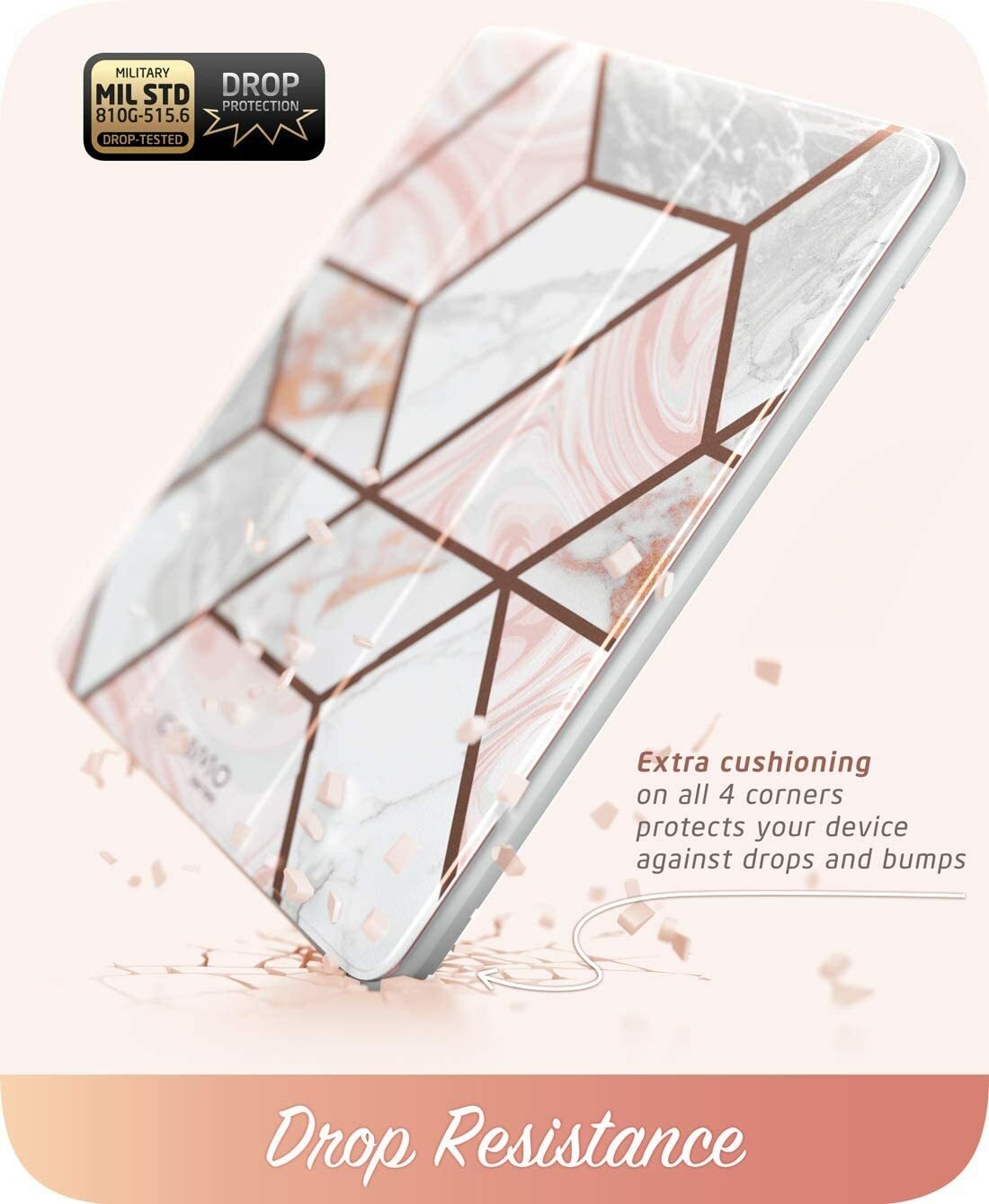 i-Blason Cosmo for Apple iPad 9.7" 2018/2017 Smart Cover Folding Case , Marble