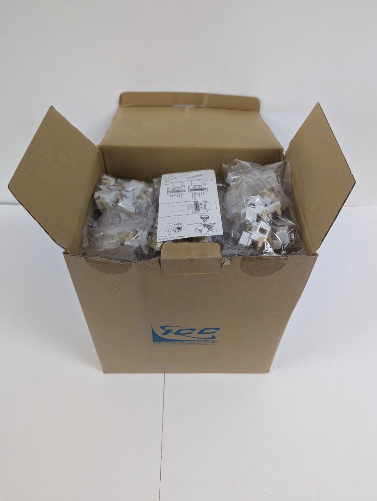 New ICC IC1076VVWH Network Connector RJ-11 Jack for EZ Style Approx. 380 No Tool