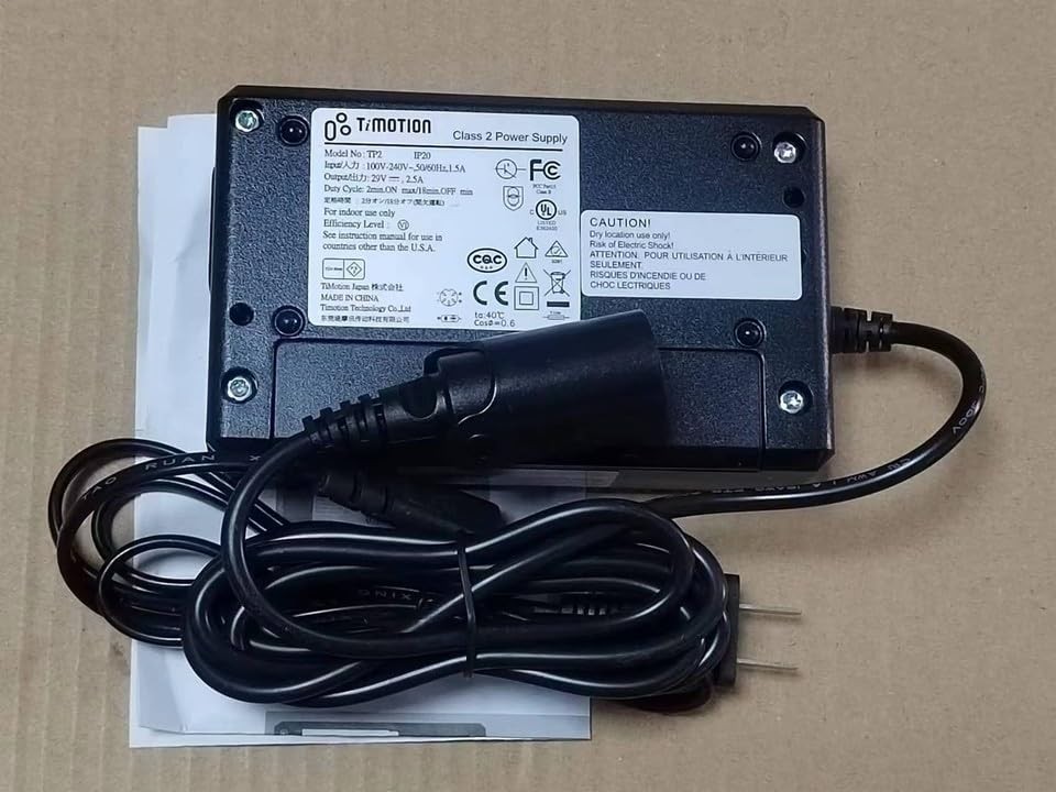 29V 2.5A Fit for TiMotion TP2 Ip20 Fit for Lazyboy AC Adapter Power Supply TP...