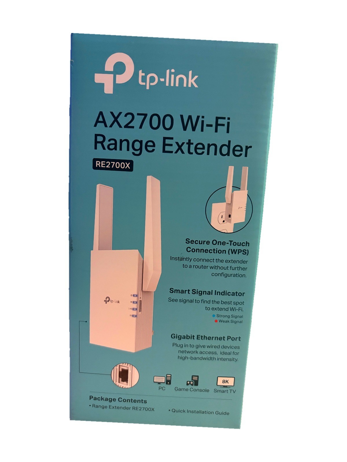 NIB TP-Link RE2700X AX2700 Wi-Fi 6 Range Extender Sealed