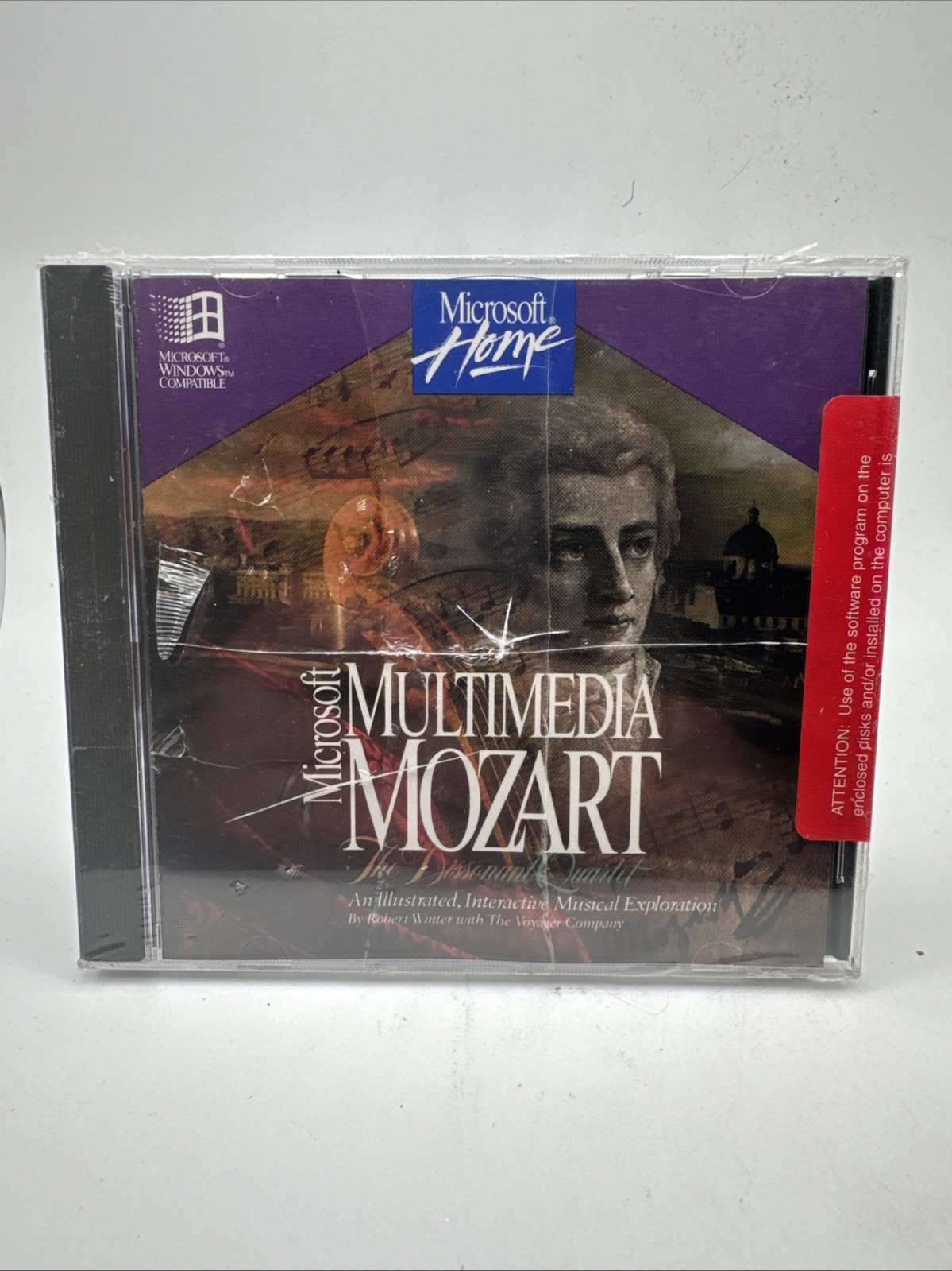 Microsoft Multimedia Mozart The Dissonant Quartet Vintage PC CD-ROM New Sealed