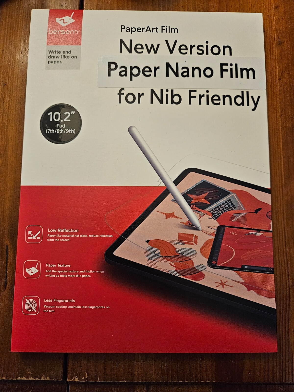 2-pack Paper Nano Film Nib Friendly for iPad 7th/8th/9th