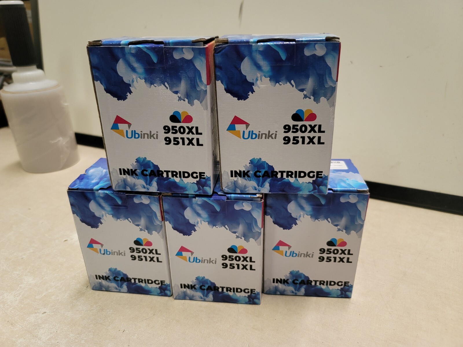 5 BOXES Ubinki 950XL 951XL Ink Cartridges (4 Pack) Black, Cyan, Magenta, Yellow