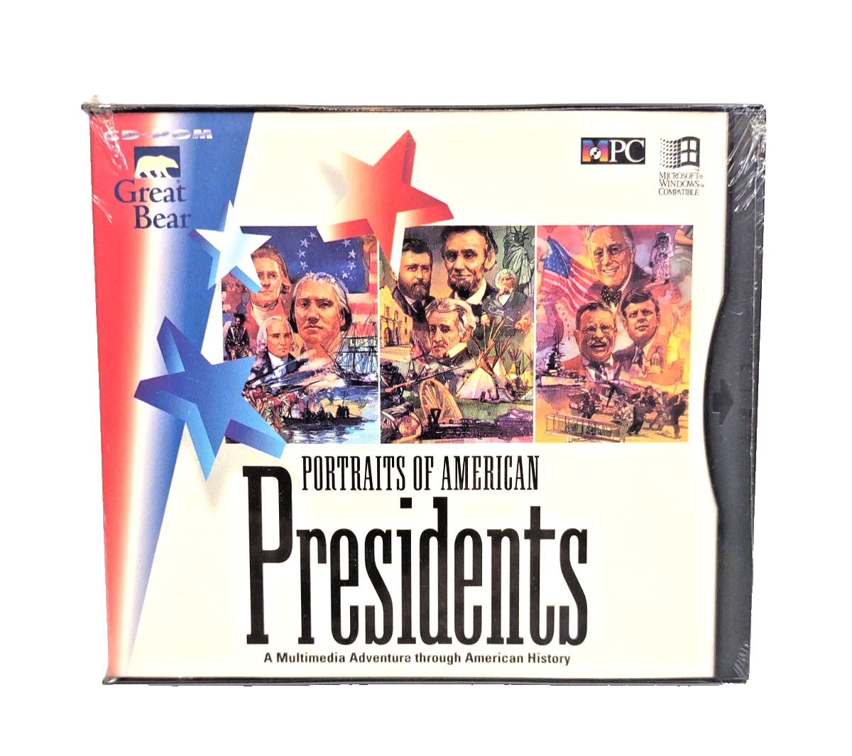 1994 Portraits Of American Presidents Multimedia Software Game- (CD-ROM) Windows