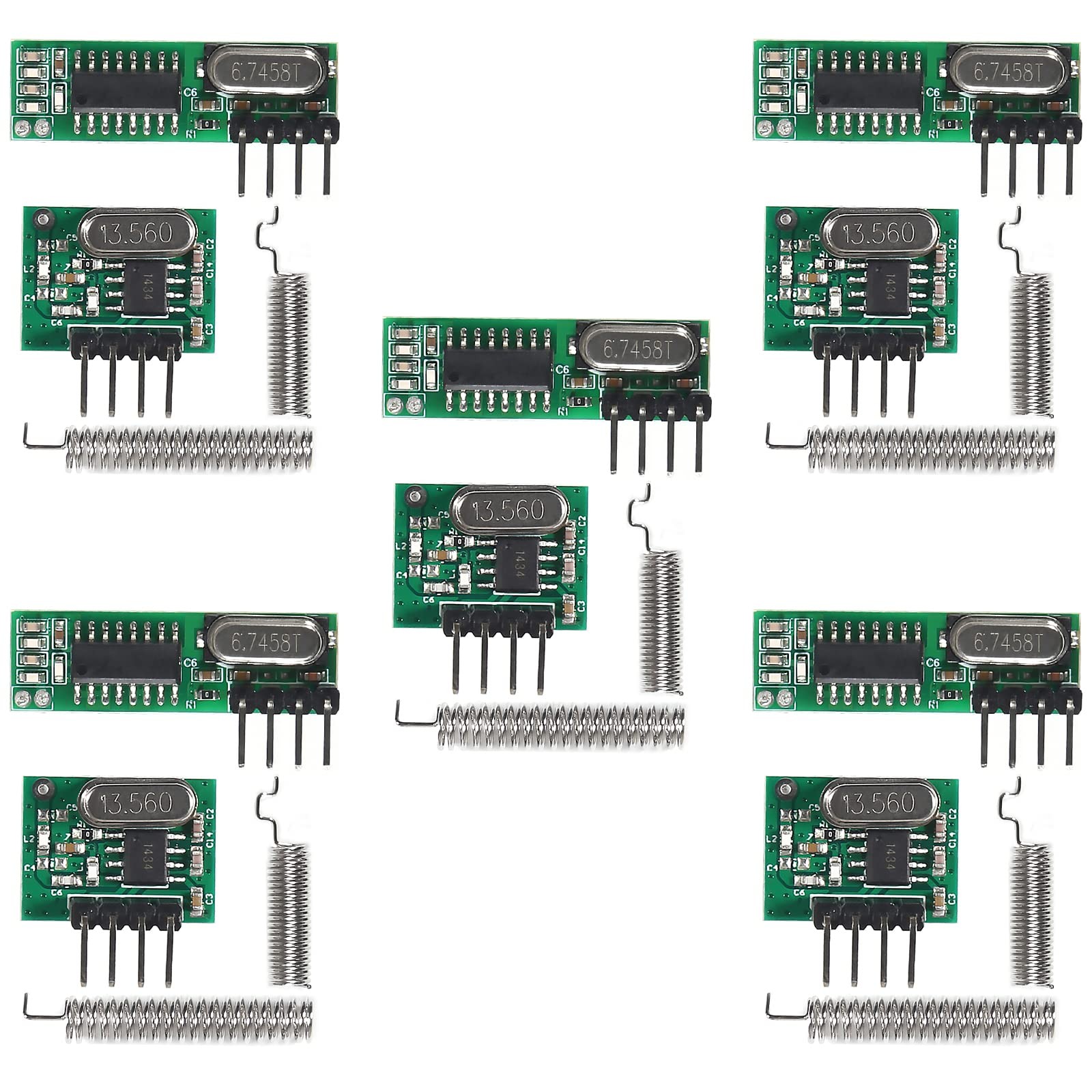 5pcs 433mhz Wireless RF Transmitter And Receiver Module Antenna For Arduino