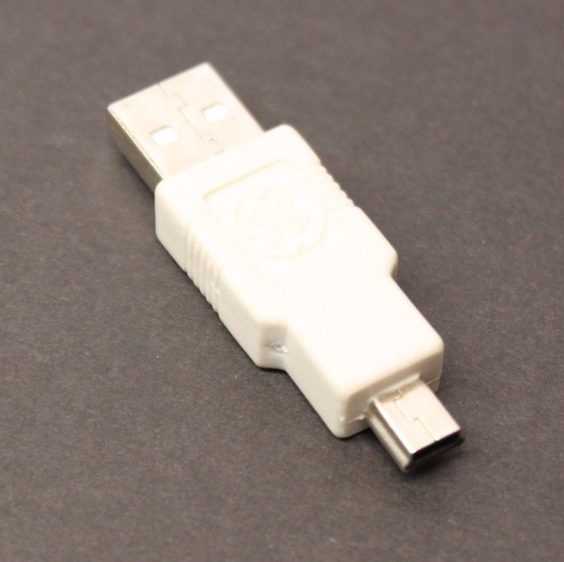 5 Lot GE USB A to Mini USB Converter Connector Adapters