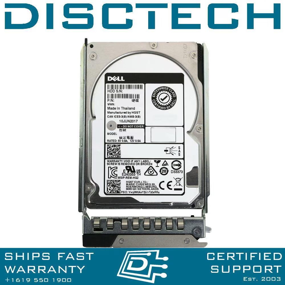 Dell 400-AUNQ N0Y4N 600GB 2.5" 12Gbps 10K RPM SAS HDD Kit 8FKXC