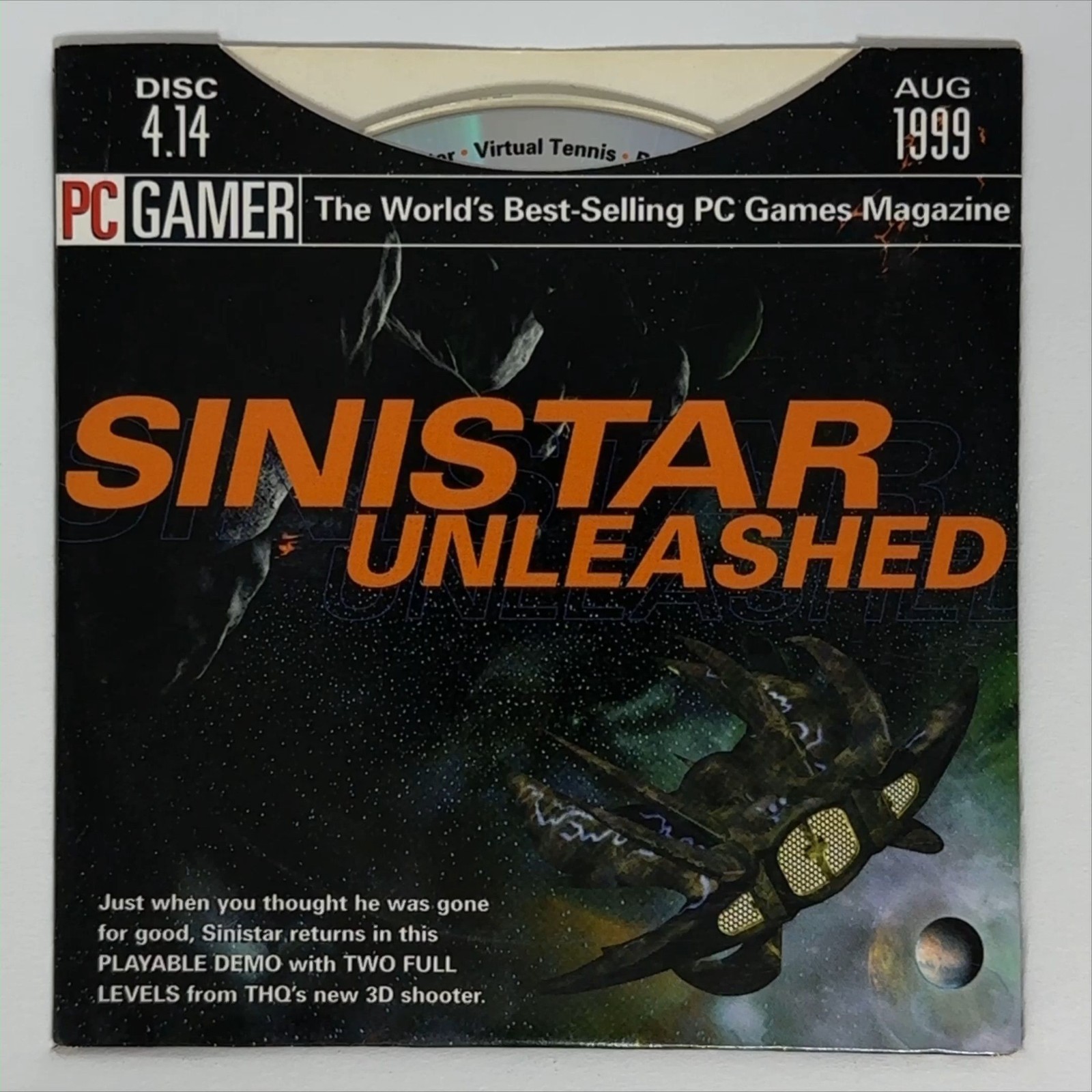 PC Gamer Demo Disc 4.14 August 1999 CD-ROM Vintage PC Gaming Software