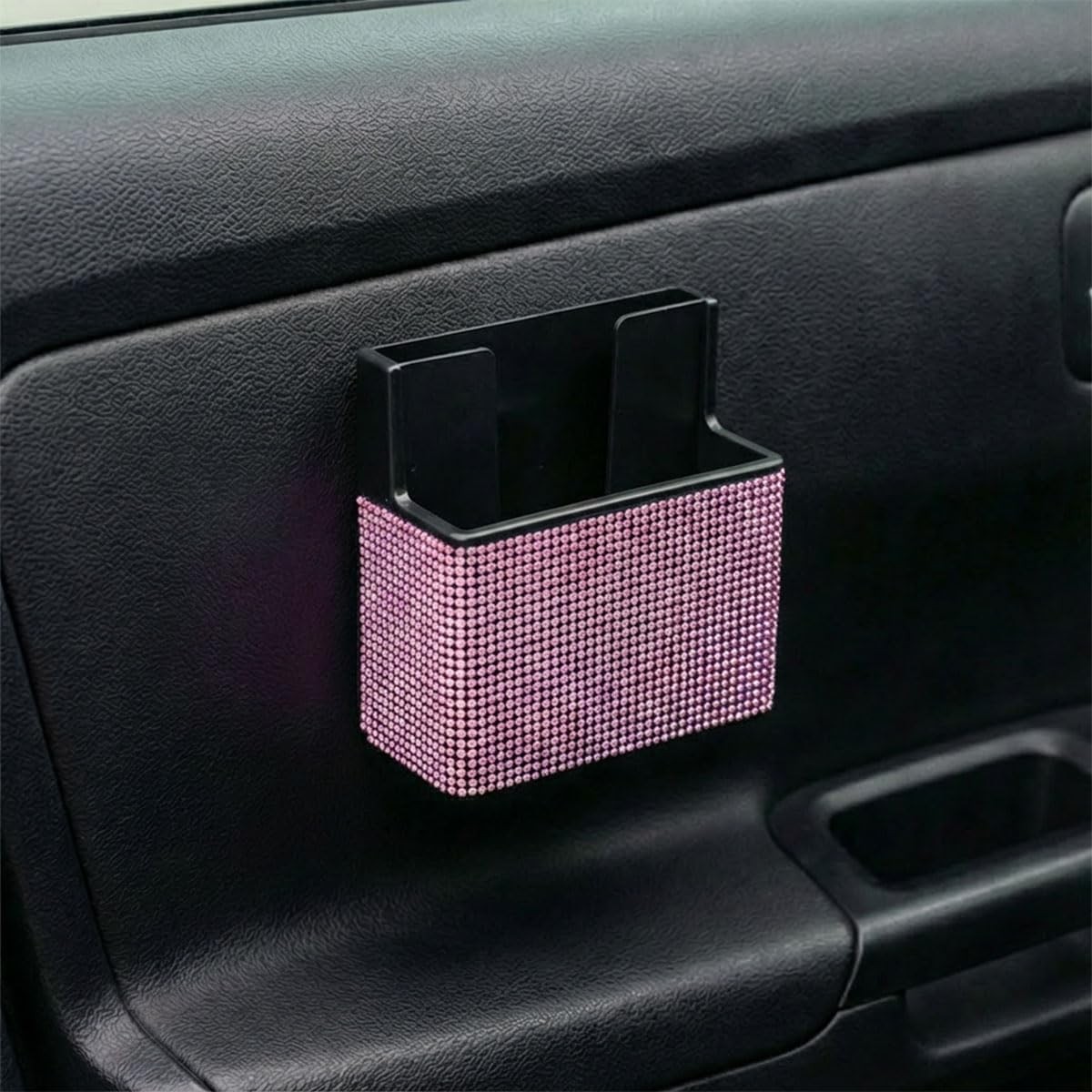 QEUOBUE Bling Car Dashboard Storage Box, Multi-Functional Auto Door Organizer...