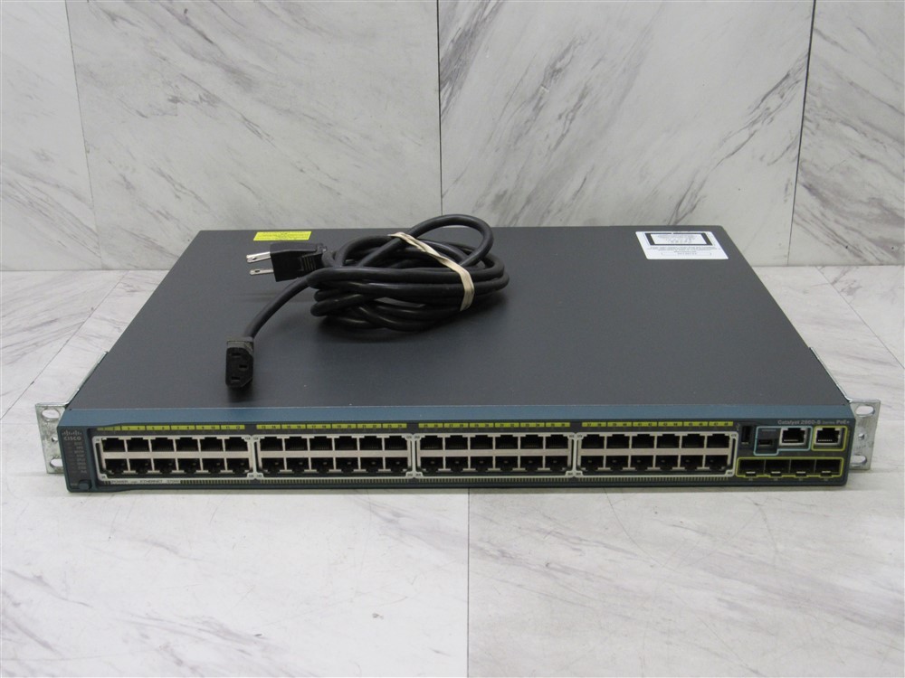 Cisco WS-C2960S-48FPS-L Catalyst 2960-S 48-Port PoE+ Network Switch