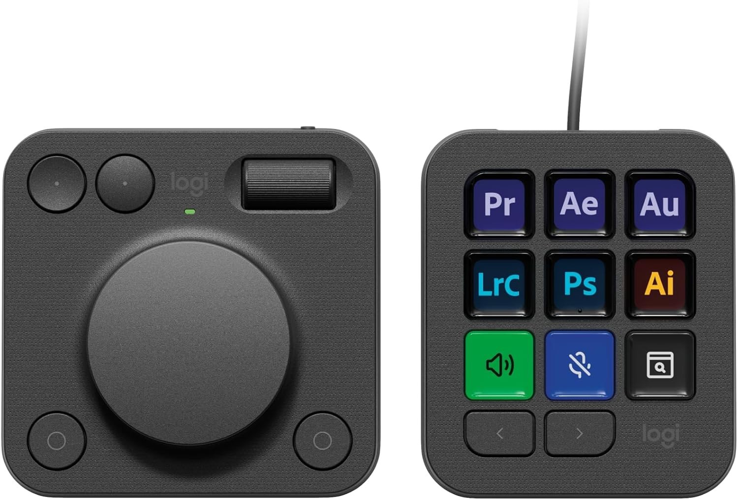 Logitech MX Creative Console, Programmable Keypad With 9 Customizable LCD Keys