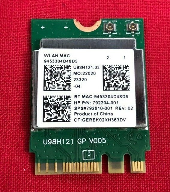 HP STREAM 11-R014WM WIFI LAN DUAL BAND BOARD 792204-001