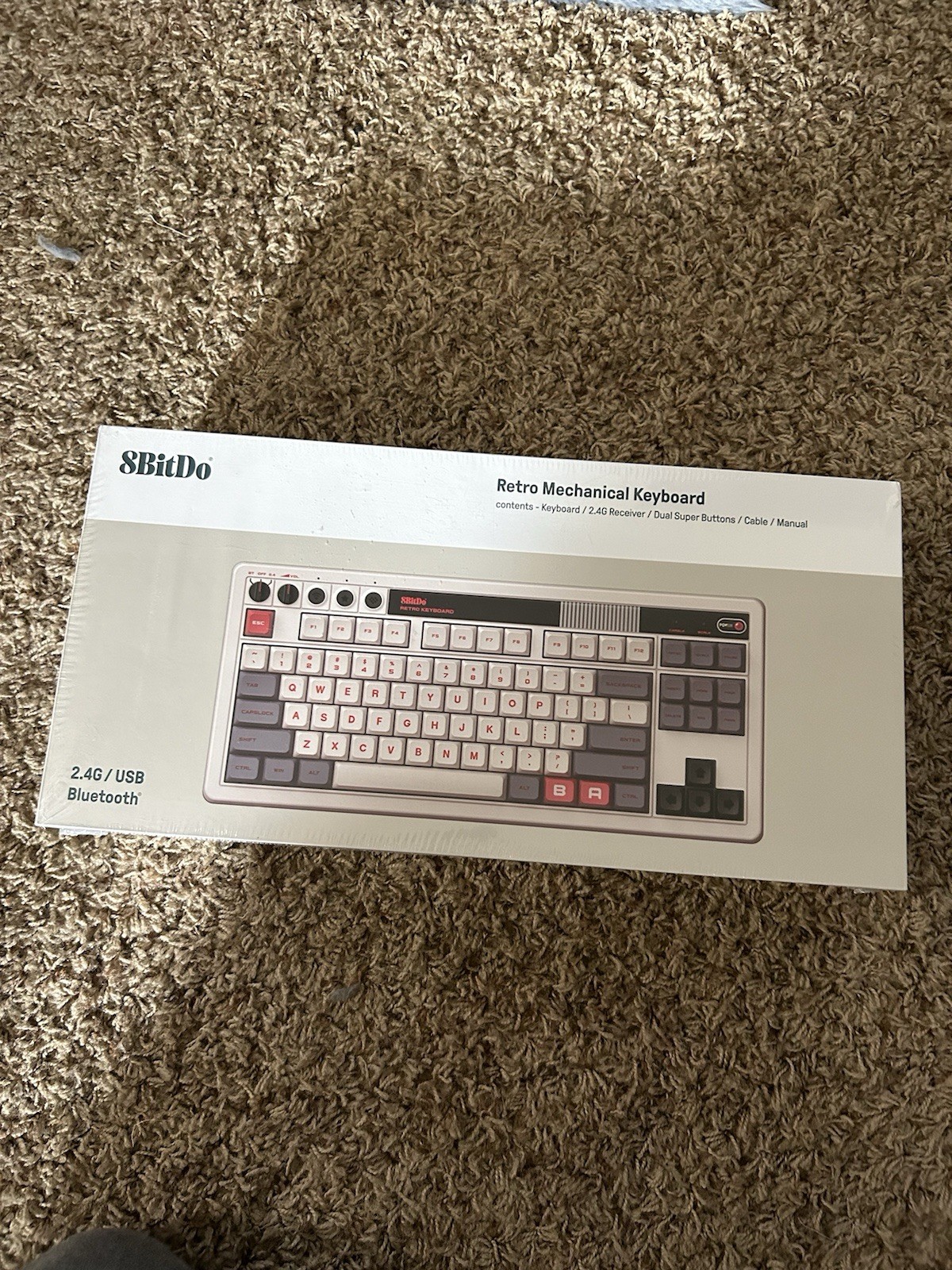 8BitDo Retro Mechanical Keyboard N Edition NES Style Wireless 87-Key