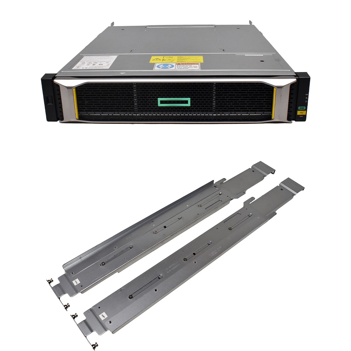 HP MSA 1050 SAN Storage Q2R21A 2x 12G Controllers 880096-001 24x SFF 2.5 Rail Kit