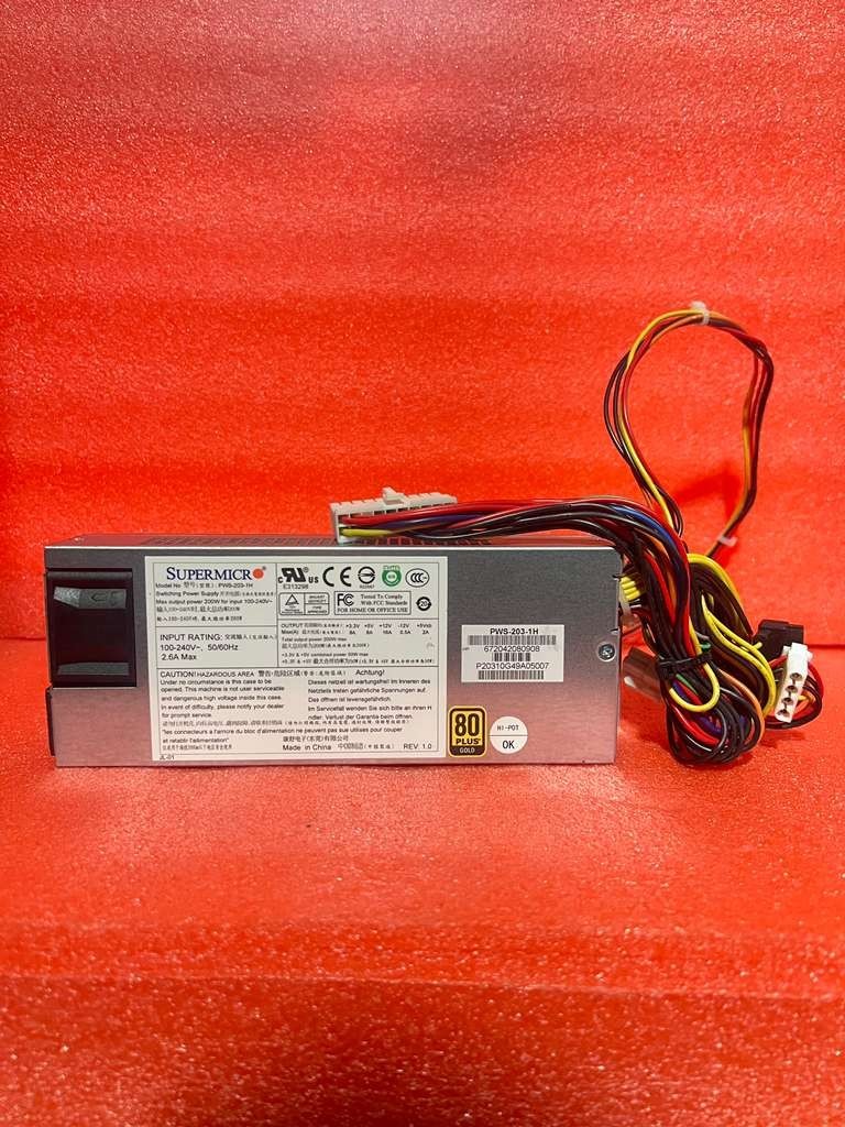 SuperMicro 5018A-FTN4 200W 1U Server Power Supply PSU PWS-203-1H 672042080908