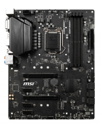 MSI Z390-S01 Motherboard Intel Z390 LGA 1151 DDR4 M.2 ATX DVI-I USB 3.1 PS/2