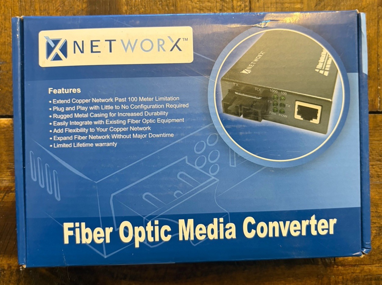 Networx Gigabit Ethernet Fiber Media Converter - UTP to 1000Base-SX-ST Multimode
