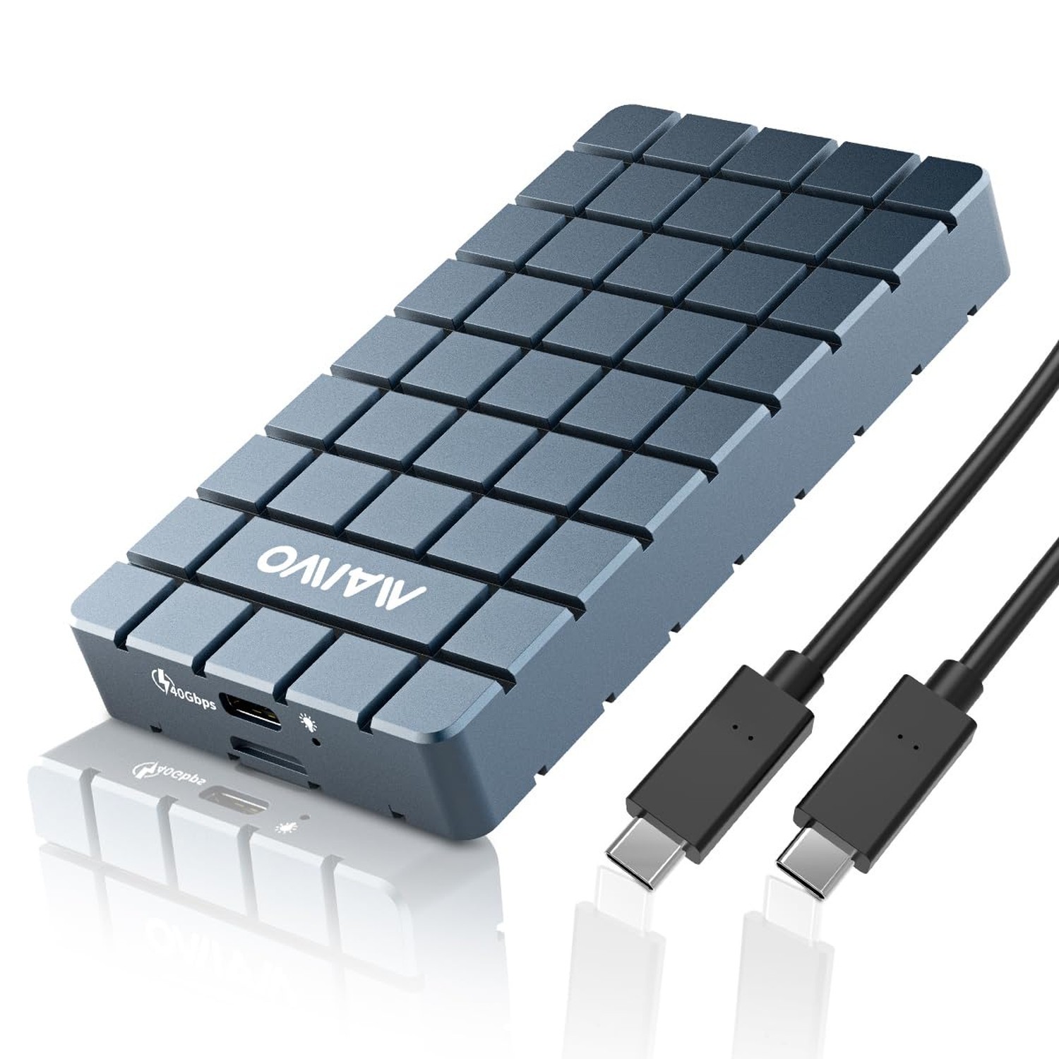 MAIWO 40Gbps NVMe Enclosure Tool Free USB4 M.2 NVMe SSD Reader Fanless No Noi...