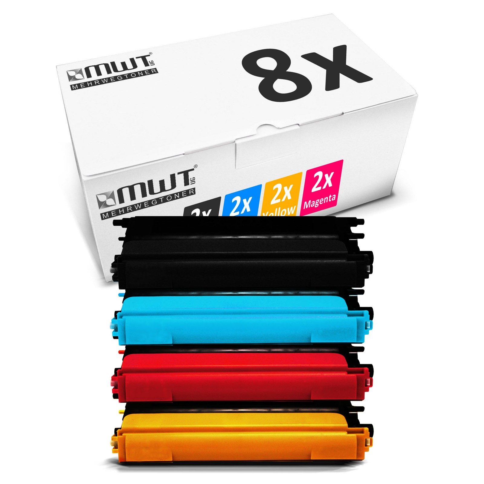 8x MWT Compatible Brother Toner Cartridge XL For HL-4040 DCP-9045 MFC-9450