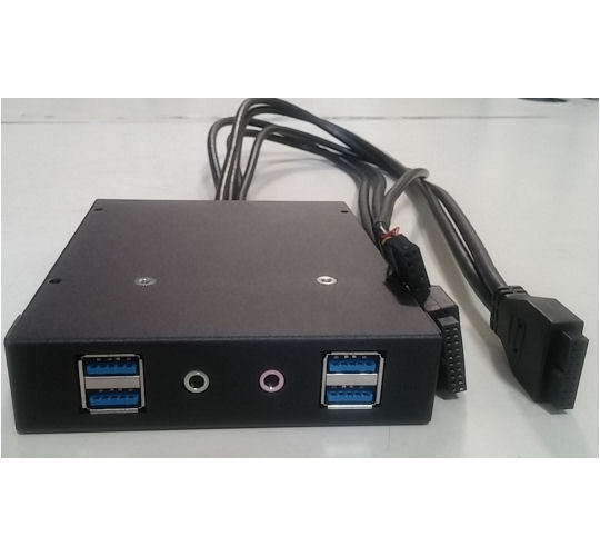 Silverstone (4xUSB3.0, 2xAudio) USB3.0 Upgrade Kit  - G11902750 (Black)