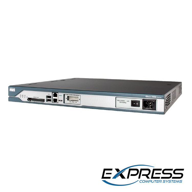 Cisco CISCO2811 Router + HWIC-16A - 16 async ports + cables