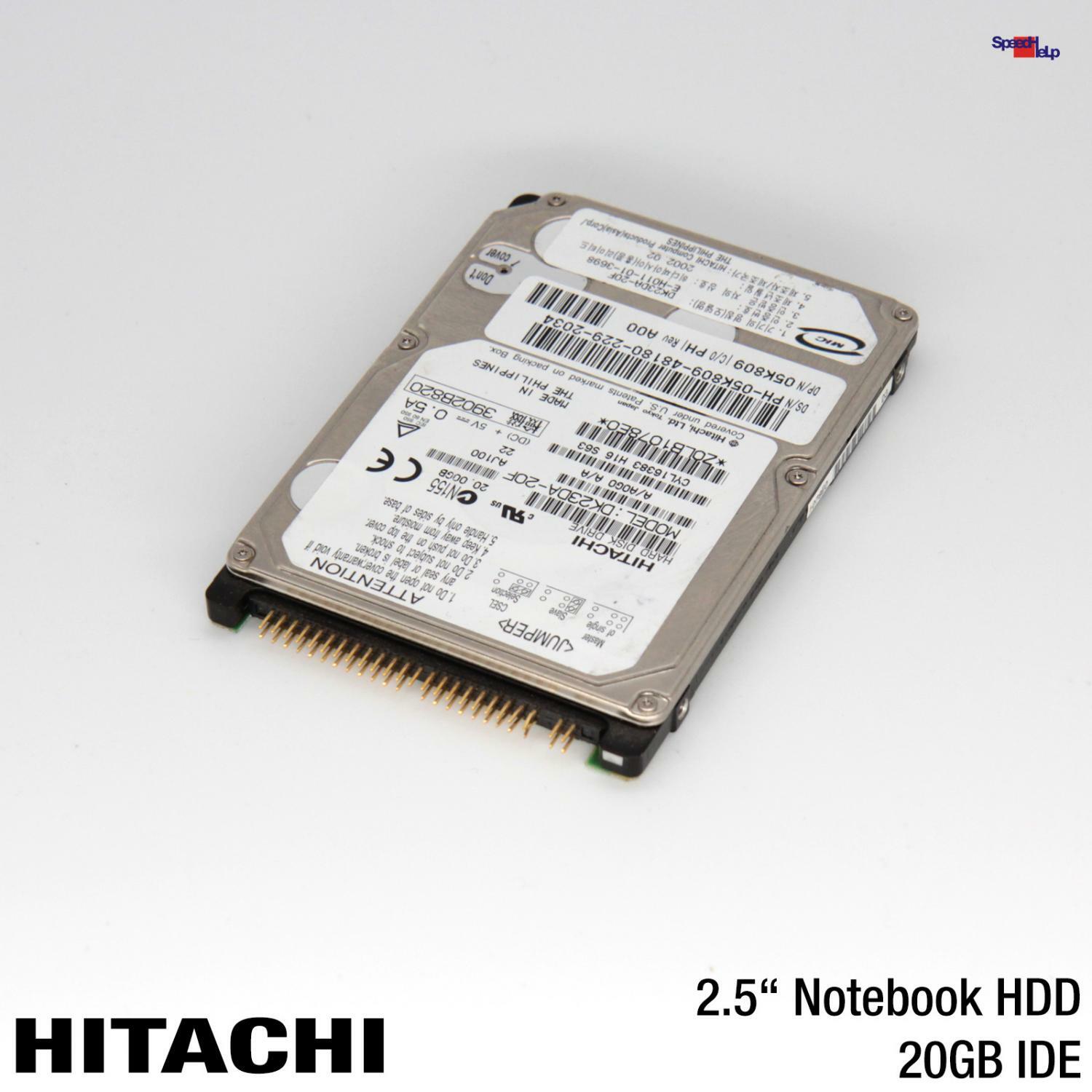 IBM Hitachi DK23DA-20F 20GB 2.5" Inch Notebook Laptop HDD Hard Disk