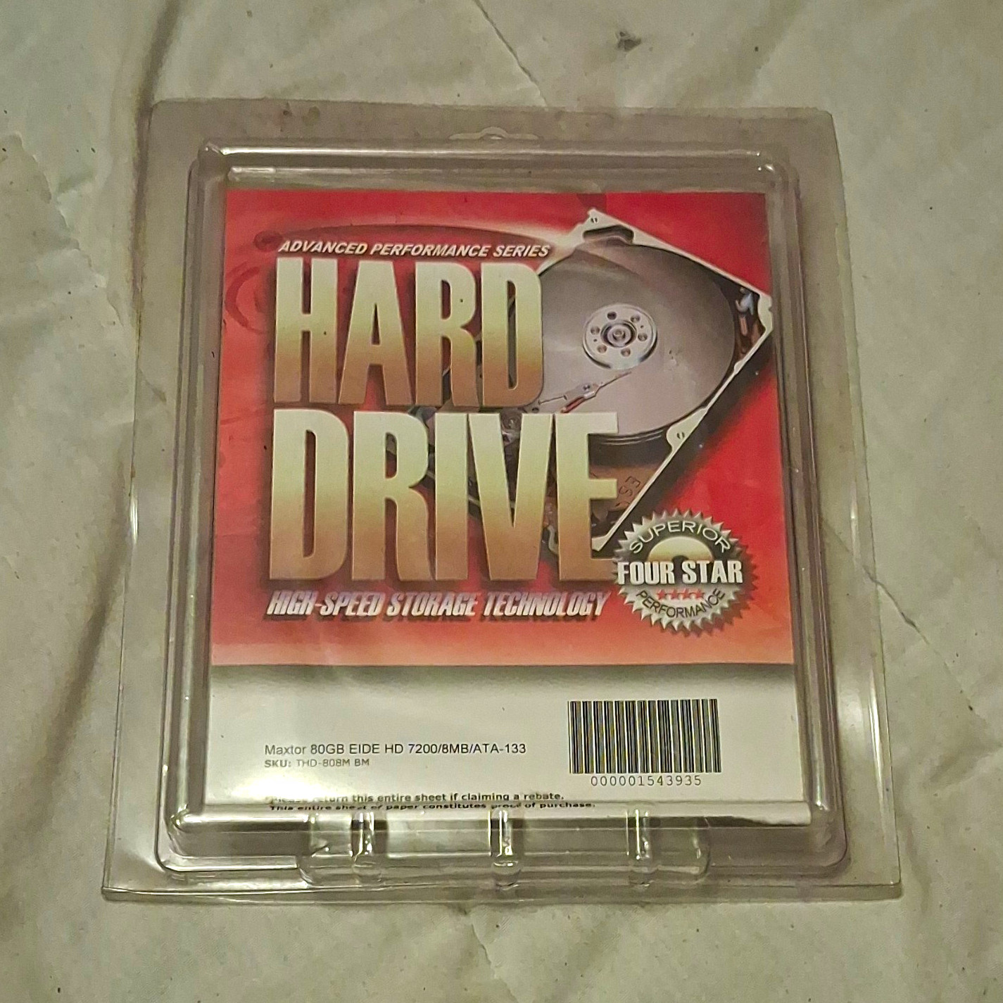 Maxtor Advanced Performance 80GB 3.5in EIDE ATA-133 7200RPM 8MB HD-808M