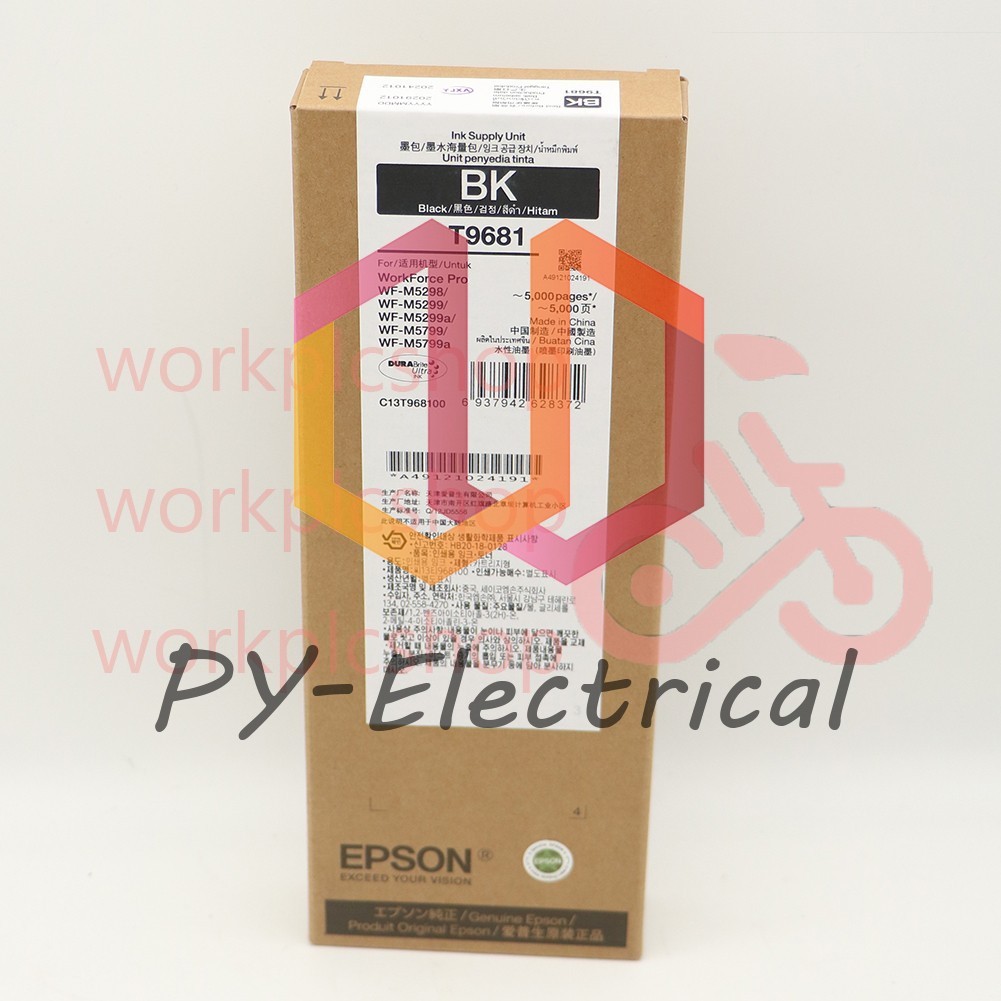1PCS NEW T9681 Black Ink Cartridge For Epson WF-M5799a M5799 WF-M5299a M5299