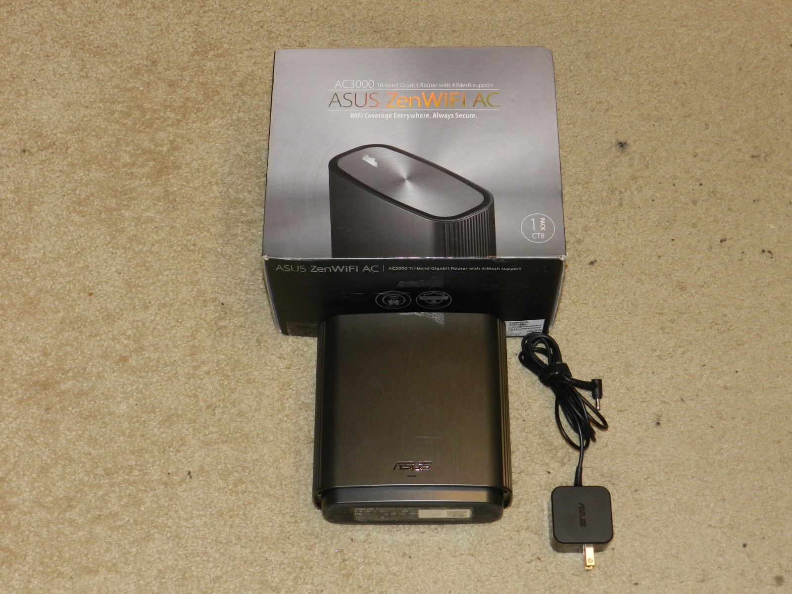 ASUS Wireless AC3000 Tri-Band Gigabit Router CT8 TESTED WORKS