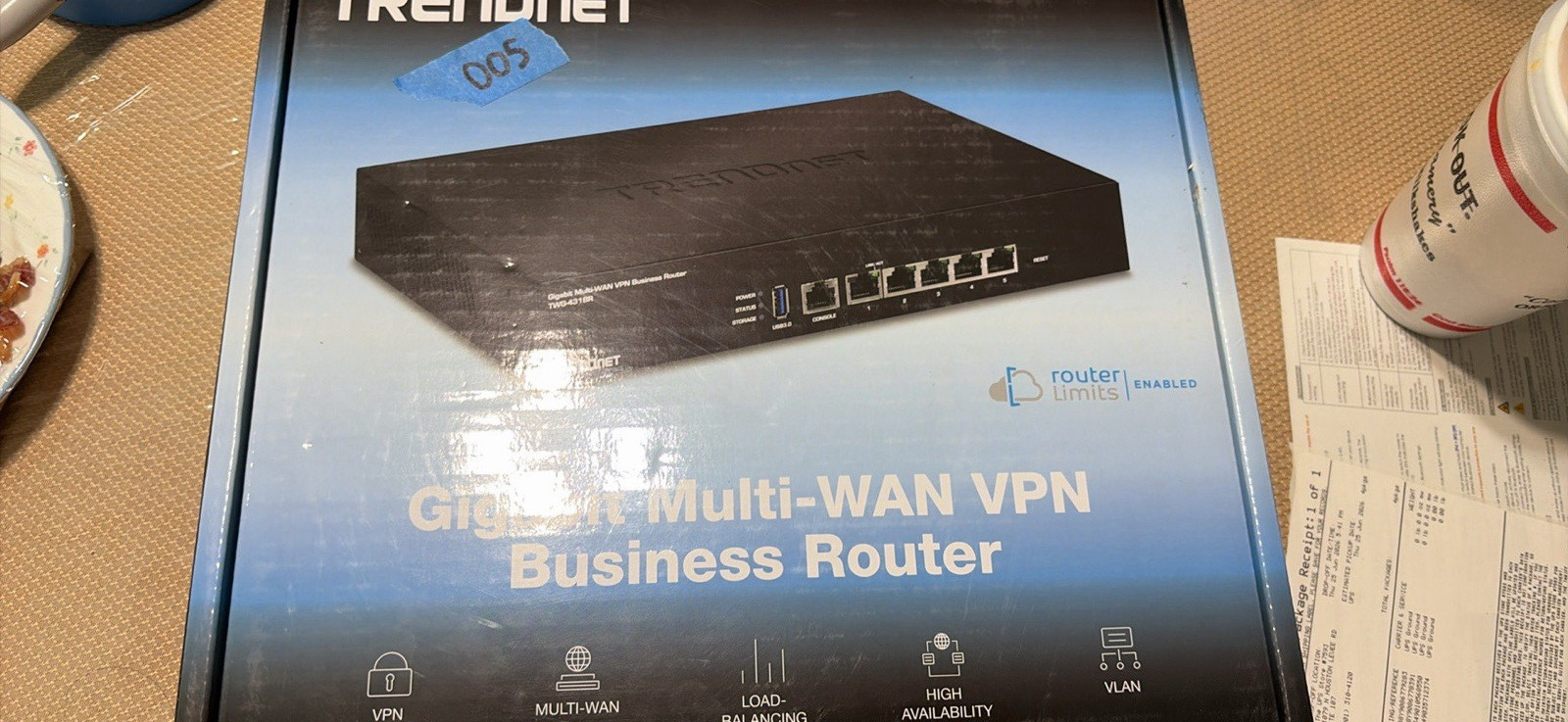 TRENDnet TWG-431BR Gigabit Multi-WAN VPN Router