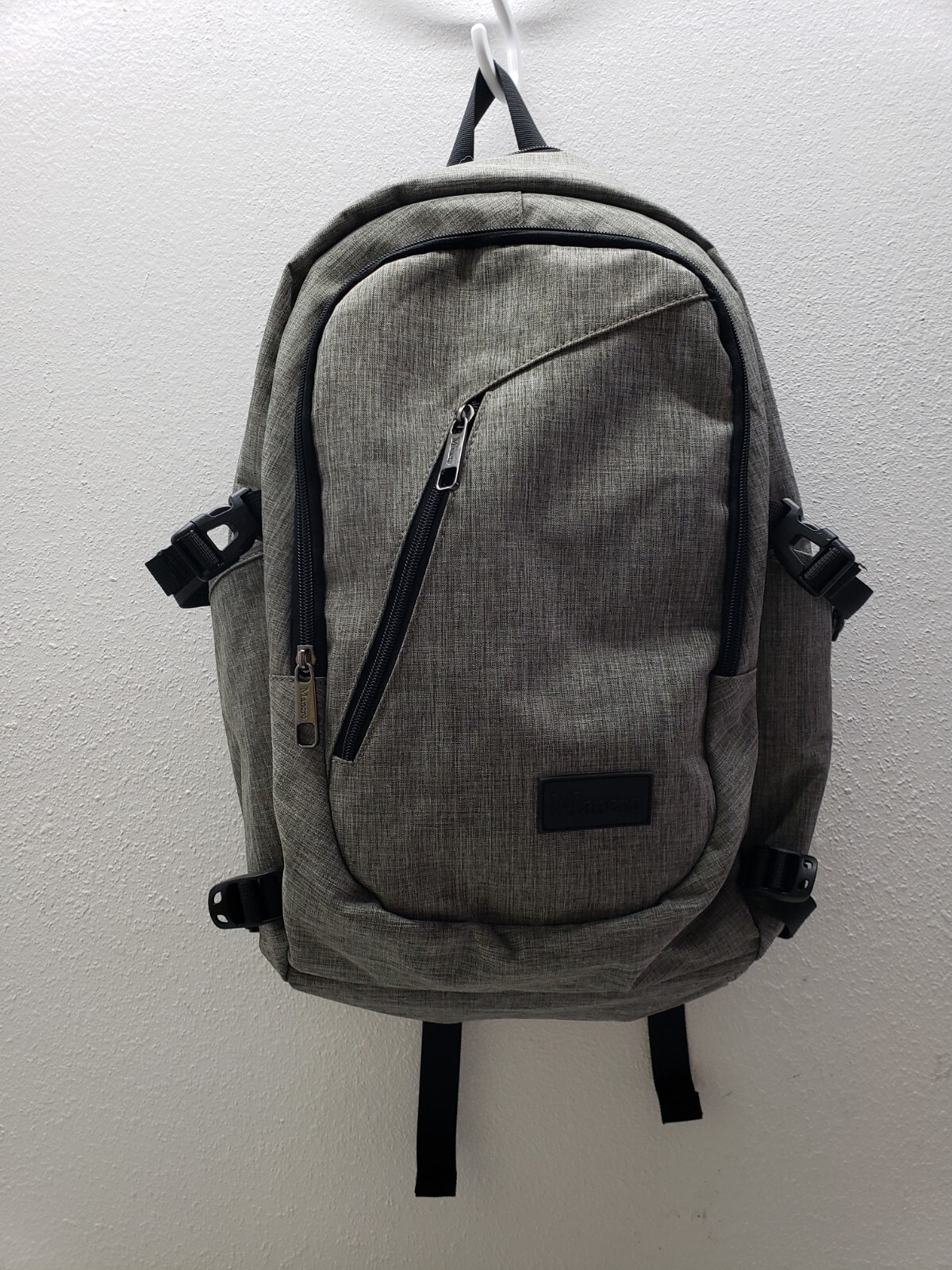 Mancro Business Water Resistant Polyester Laptop 17in Backpack With USB Charging