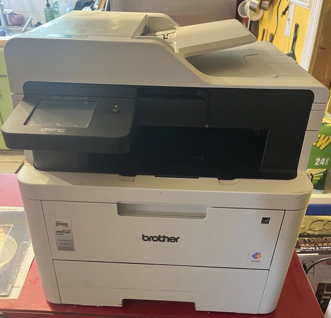 Brother MFC-L3720CDW Wireless Color Laser All-In-One Printer Tested Works